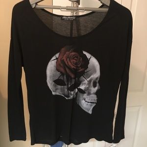 Metal Mulisha x-Ray skull and rose shirt